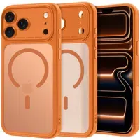 Custodia MagSafe per Apple iPhone 18 Pro Max / 17 Pro Max, Tech-Protect, MagPeak CC, Arancione Opaco