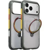 Custodia MagSafe per Apple iPhone 18 Pro / 17 Pro, Torras, Ostand Q3 Air Football, Grigio