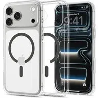 Custodia MagSafe per Apple iPhone 18 Pro Max / 17 Pro Max, Spigen, Ultra Hybrid, Grigio Trasparente ACS12119
