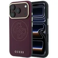 Custodia MagSafe per Apple iPhone 18 Pro Max / 17 Pro Max, Guess, Perforata 4G, Vinaccia