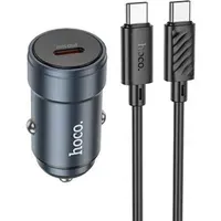 Caricatore Auto Con Cavo USB-C HOCO Z57, 30W, 3A, 1 x USB-C, Grigio