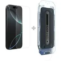 Pellicola protettiva per schermo Nillkin H+ Pro con applicatore per Apple iPhone 16, vetro temperato, adesivo completo