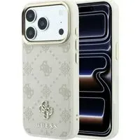 Custodia MagSafe per Apple iPhone 18 Pro Max / 17 Pro Max, Guess, Peony 4G Small Logo, Beige