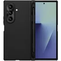 Custodia per Samsung Galaxy Z Fold7 F966, Nillkin, Super Frosted Shield con supporto per penna, Nera
