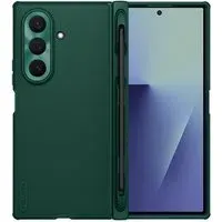Custodia MagSafe per Samsung Galaxy Z Fold7 F966, Nillkin, Super Frosted Shield con Porta Penna, Verde Scuro