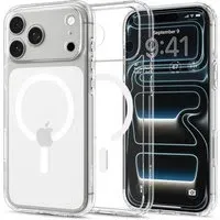 Custodia MagSafe per Apple iPhone 18 Pro Max / 17 Pro Max, Spigen, Ultra Hybrid, Trasparente Bianca ACS12118
