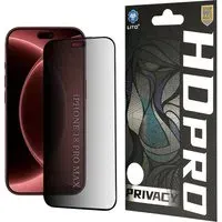 Pellicola protettiva per schermo Privacy Lito HD Pro per Apple iPhone 18 Pro Max, Vetro temperato, Full Glue