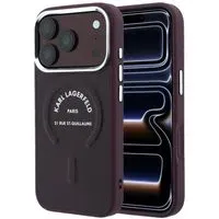 Custodia MagSafe per Apple iPhone 18 Pro Max / 17 Pro Max, Karl Lagerfeld, Anello Karl RSG Logo, Vinaccia
