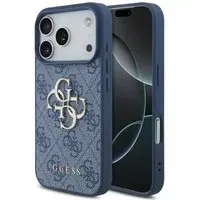 Custodia per Apple iPhone 18 Pro / 17 Pro, Guess, 4G Big Logo, Blu