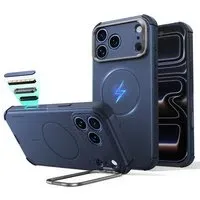 Custodia MagSafe per Apple iPhone 18 Pro Max / 17 Pro Max, ESR, Cyber Armor Kickstand, Blu
