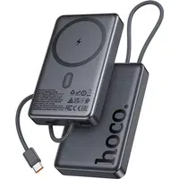 Batteria Esterna Wireless HOCO Q44, 10000mAh, 20W, PD + FQI, 1 x QI - 2 x USB-C, Grigio