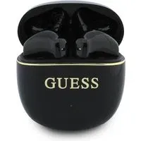 Auricolare Bluetooth Guess Glossy Gold Line Classic, TWS, Nero