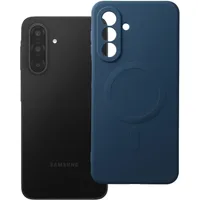 Custodia MagSafe per Samsung Galaxy A18 / A17 4G / A17 5G, OEM, Silicone Mag, Blu Navy