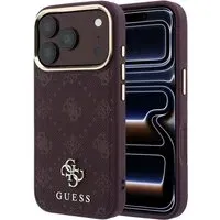 Custodia MagSafe per Apple iPhone 18 Pro / 17 Pro, Guess, Peony 4G Small Logo, Vinaccia