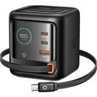 Caricatore Stazione Con Cavo USB-C Mcdodo FreeGo CH-1391 Display, 100W, 5A, 1 x USB-A - 2 x USB-C, Nero