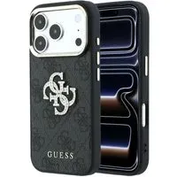 Custodia per Apple iPhone 18 Pro Max / 17 Pro Max, Guess, 4G Big Strass Logo, Nera