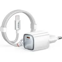 Caricatore da rete con cavo USB-C Mcdodo Nano CH-8263, 65W, 3,25A, 1 x USB-C, Bianco