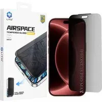 Pellicola protettiva per schermo Privacy Lito Airspace Border per Apple iPhone 18 Pro Max, Vetro temperato, Full Glue