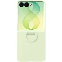 Custodia per Samsung Galaxy Z Flip8 F776, Silicone Ring Magnet, Verde EF-EF776CGEGWW
