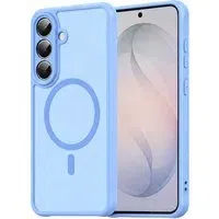 Custodia MagSafe per Samsung Galaxy S26 FE S741, Techsuit, HaloFrost II, Blu