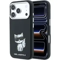 Custodia MagSafe per Apple iPhone 18 Pro / 17 Pro, Karl Lagerfeld, Choupette Sketch, Nera
