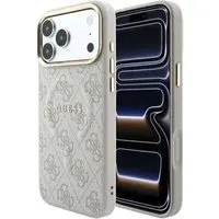 Custodia MagSafe per Apple iPhone 18 Pro Max / 17 Pro Max, Guess, 4G Embossed Classic, Rosa