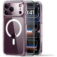 Custodia MagSafe per Apple iPhone 18 Pro / 17 Pro, ESR, Classic Hybrid con protezione per schermo, Trasparente