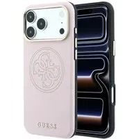 Custodia MagSafe per Apple iPhone 18 Pro / 17 Pro, Guess, Perforata 4G, Rosa