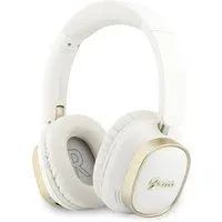 Auricolare Bluetooth Guess Rectangle Metal Script, A2DP, Bianco