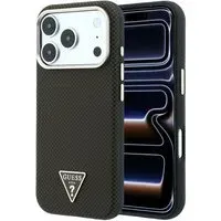 Custodia MagSafe per Apple iPhone 18 Pro / 17 Pro, Guess, Logo Triangolo Kevlar, Marrone