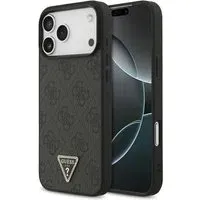 Custodia MagSafe per Apple iPhone 18 Pro Max / 17 Pro Max, Guess, 4G Triangle Strass, Nera