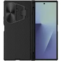 Custodia MagSafe per Samsung Galaxy Z Fold7 F966, Nillkin, CamShield Prop con copriobiettivo in metallo e supporto per S-Pen, Nera