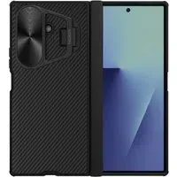 Custodia per Samsung Galaxy Z Fold7 F966, Nillkin, CamShield Prop con copertura metallica per lente, Nera