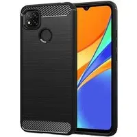 Custodia per Xiaomi Redmi 9C NFC / 9C, Techsuit, Carbonio, Nera
