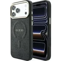 Custodia MagSafe per Apple iPhone 18 Pro Max / 17 Pro Max, Guess, 4G Embossed Classic, Nera
