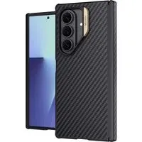 Custodia MagSafe per Samsung Galaxy Z Fold7 F966, Nillkin, Synthetic Fiber Pro, Nero Dorato