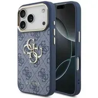 Custodia per Apple iPhone 18 Pro Max / 17 Pro Max, Guess, 4G Big Classic Logo, Blu