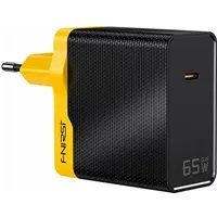 Caricatore da rete Fnirsi, 65W, 3.25A, 1 x USB-C, Nero