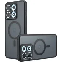 Custodia MagSafe per Motorola Edge 70 Max, Techsuit, PureFrost, Nero Satinato