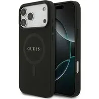 Custodia MagSafe per Apple iPhone 18 Pro Max / 17 Pro Max, Guess, Saffiano, Nera