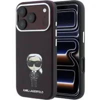 Custodia MagSafe per Apple iPhone 18 Pro Max / 17 Pro Max, Karl Lagerfeld, HC SW Ikonik, Vinaccia