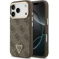 Custodia MagSafe per Apple iPhone 18 Pro / 17 Pro, Guess, Logo Triangolo 4G, Marrone