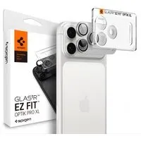 Pellicola protettiva per fotocamera posteriore Spigen GlastR EZ FIT Optik Pro XL per Apple iPhone 18 Pro, Vetro temperato, Argento AGL12038