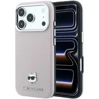 Custodia MagSafe per Apple iPhone 18 Pro / 17 Pro, Karl Lagerfeld, Grained Choupette Head, Rosa