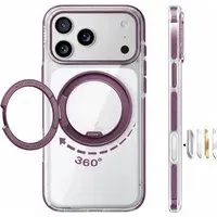 Custodia MagSafe per Apple iPhone 18 Pro / 17 Pro, Torras, Ostand O3 Light, Viola