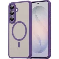 Custodia MagSafe per Samsung Galaxy S26 FE S741, Techsuit, HaloFrost II, Viola