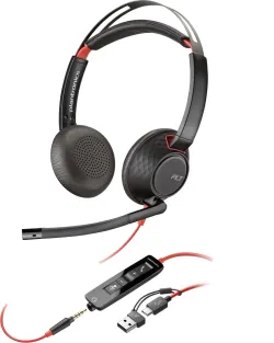 Cuffie USB-C/Jack 3,5mm Poly Blackwire 5220