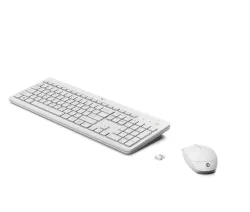 Kit Tastiera e Mouse Wireless HP 230 - Bianco - Layout QWERTY Italiano