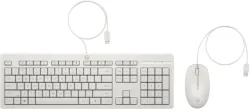 Kit Tastiera e Mouse USB HP 225 - Bianco - Layout QWERTY Italiano