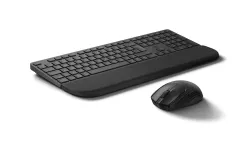 Kit Tastiera e Mouse Wireless e Bluetooth Multi Device HP 580C  con Poggiapolsi - Layout QWERTY Italiano